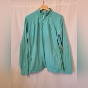 Denver hayes Teal plus size athletic sweater- 2XL